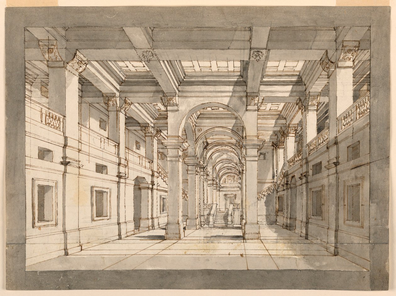 Bühnenbild, Palastinterieur von Unknown artist