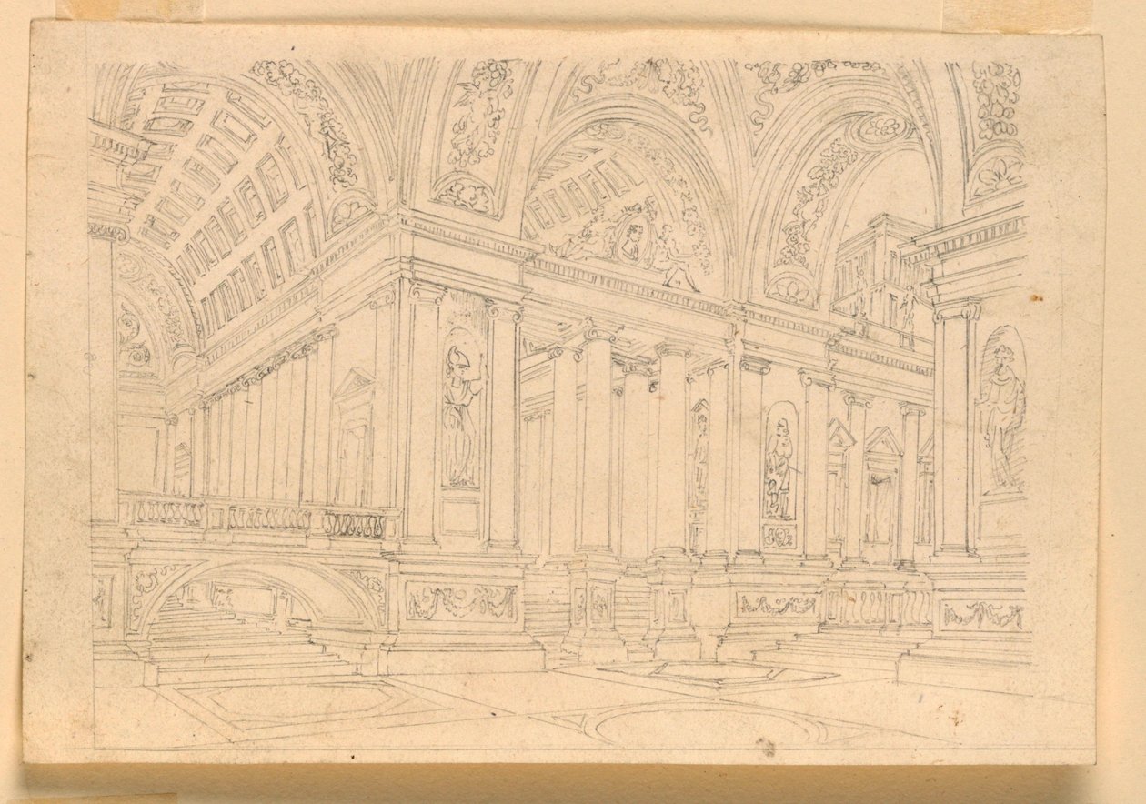 Bühnenbild, Palastinterieur von Unknown artist