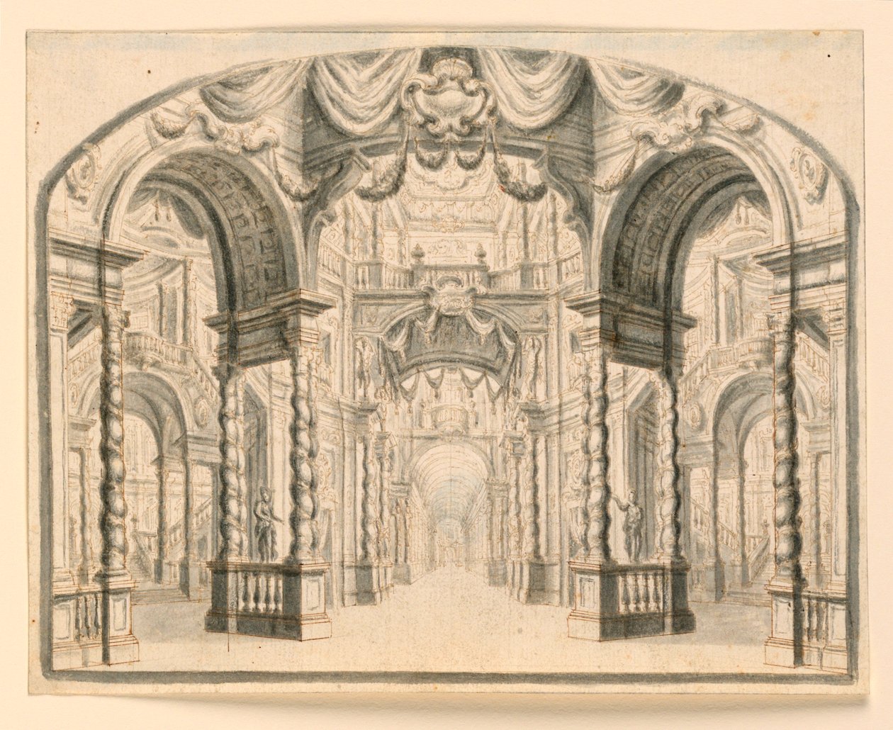 Bühnenbild: Palastinterieur von Unknown artist