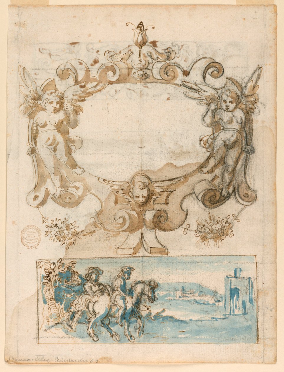 Riemenwerk-Design und Landschaft von Unknown artist