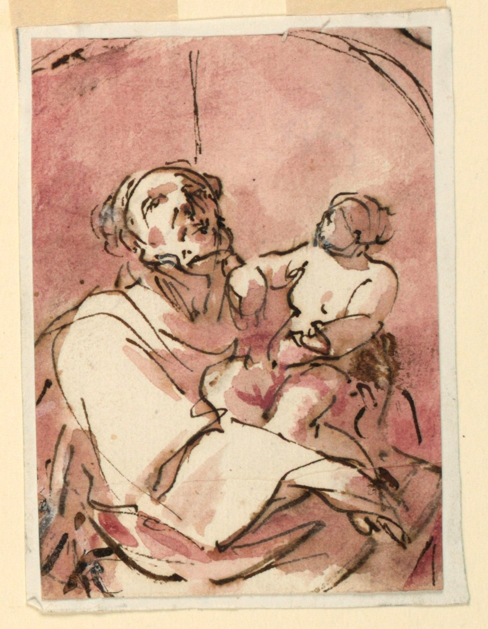 Studie von St. Joseph, der das Christkind trägt von Unknown artist