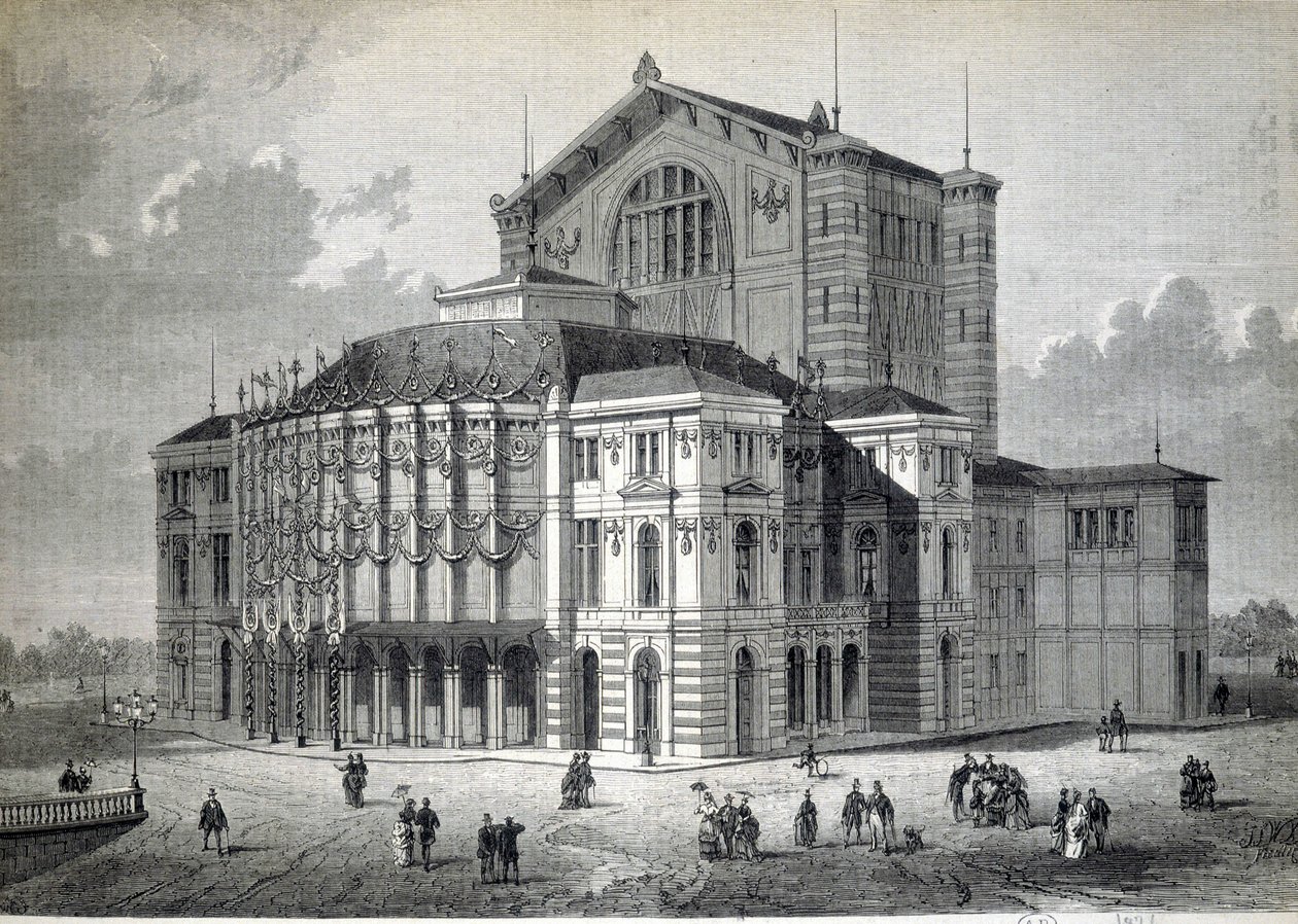 Das Bayreuther Modelltheater, auf Initiative von Richard Wagner erbaut und 1876 eingeweiht von Unknown artist