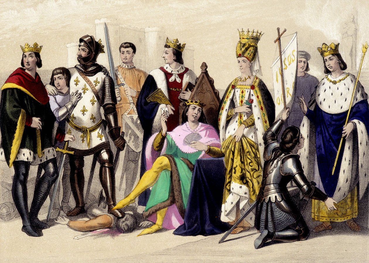 Die Kapetinger von Valois von 1328 bis 1422. Philipp VI., Johann II., Karl VI., Isabeau (Isabella, Elisabeth) von Bayern, Jeanne d