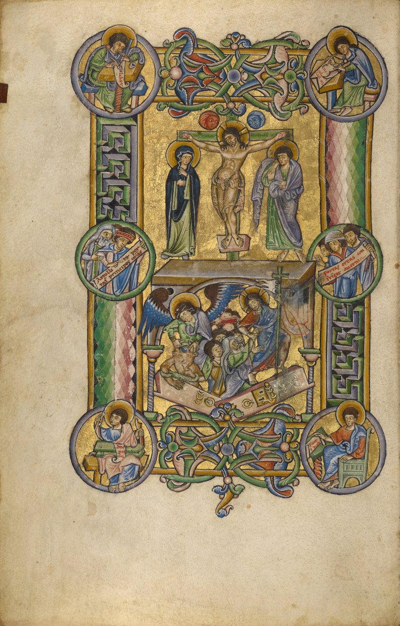 Die Kreuzigung und der Abstieg in die Hölle von Unknown artist