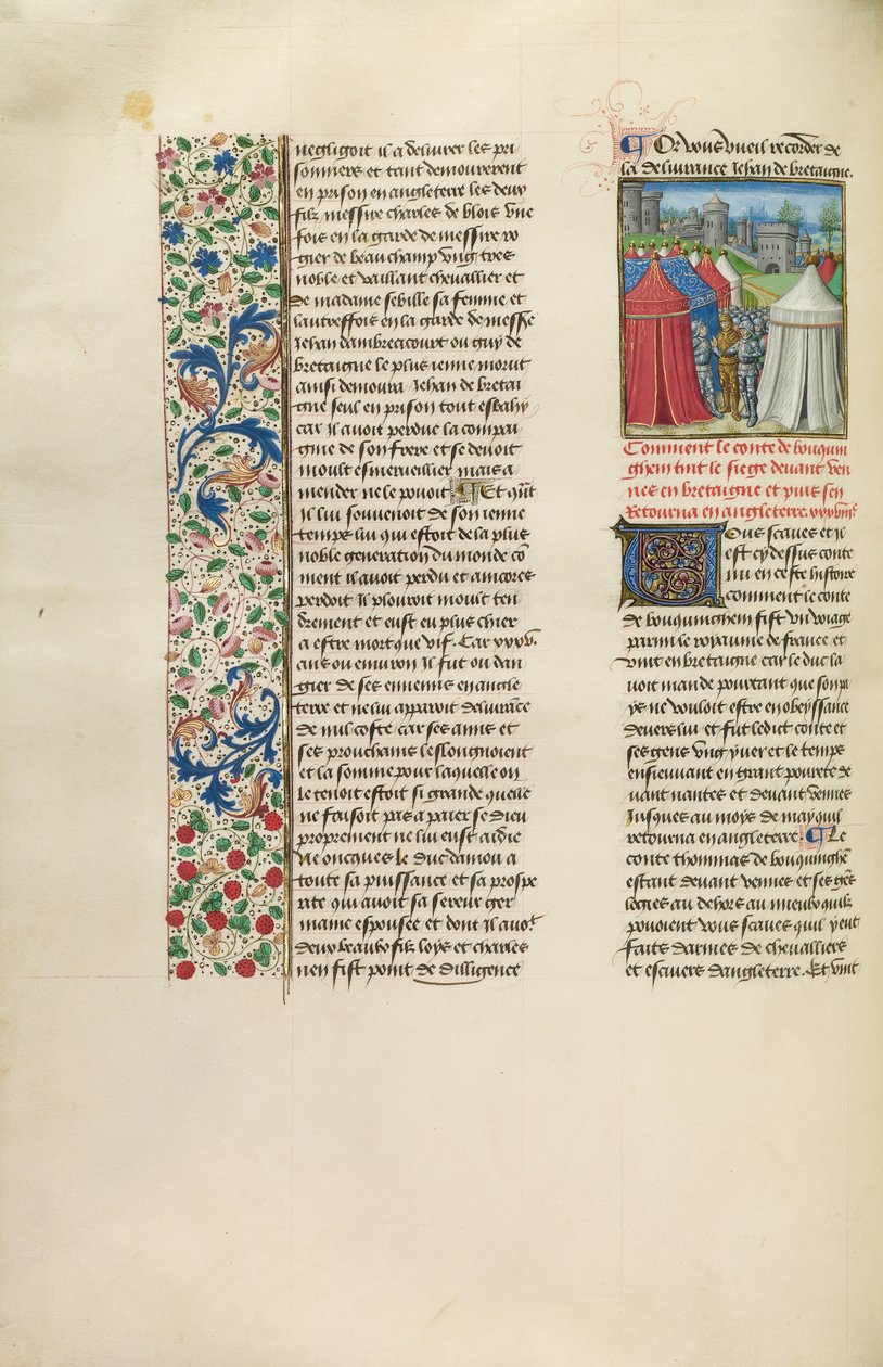 Der Herzog von Buckingham und seine Armee vor Rennes oder Nantes von Unknown artist