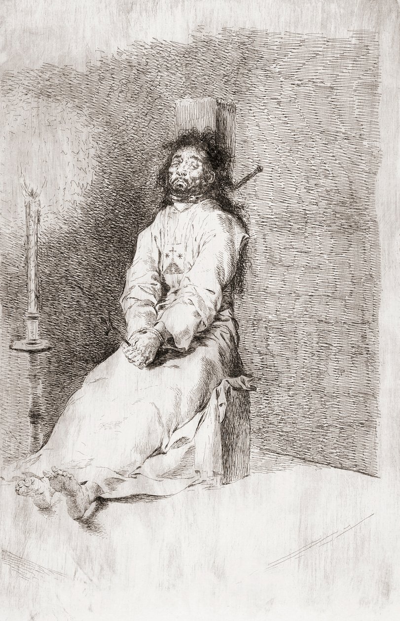 Der erdrosselte Mann, ca. 1780 von Unknown artist