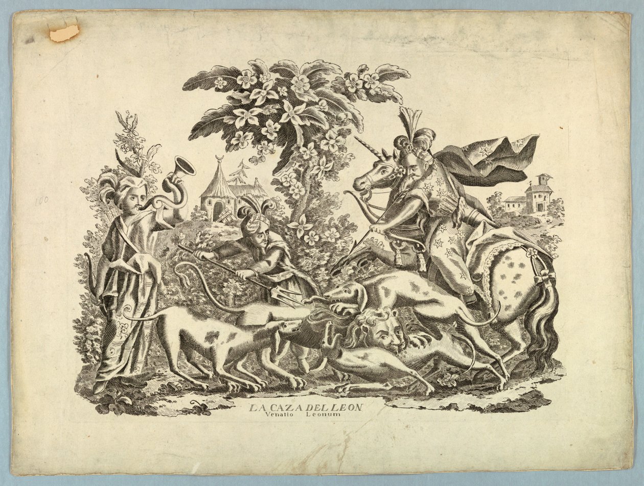 Die Löwenjagd von Unknown artist