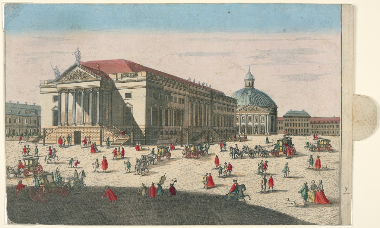 Die Oper und die St.-Hedwigs-Kirche, Berlin von Unknown artist