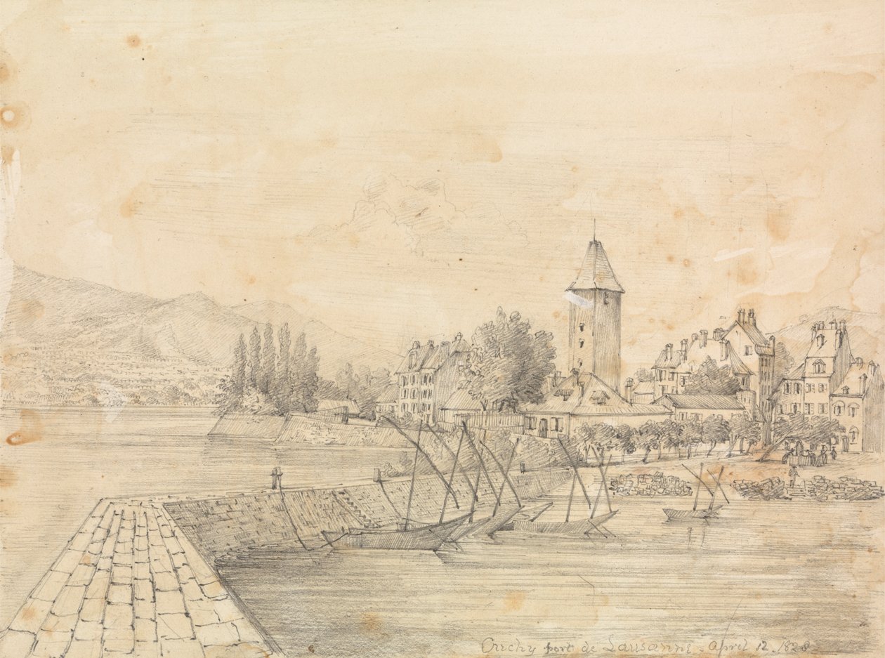 Der Hafen von Ouchy von Unknown artist