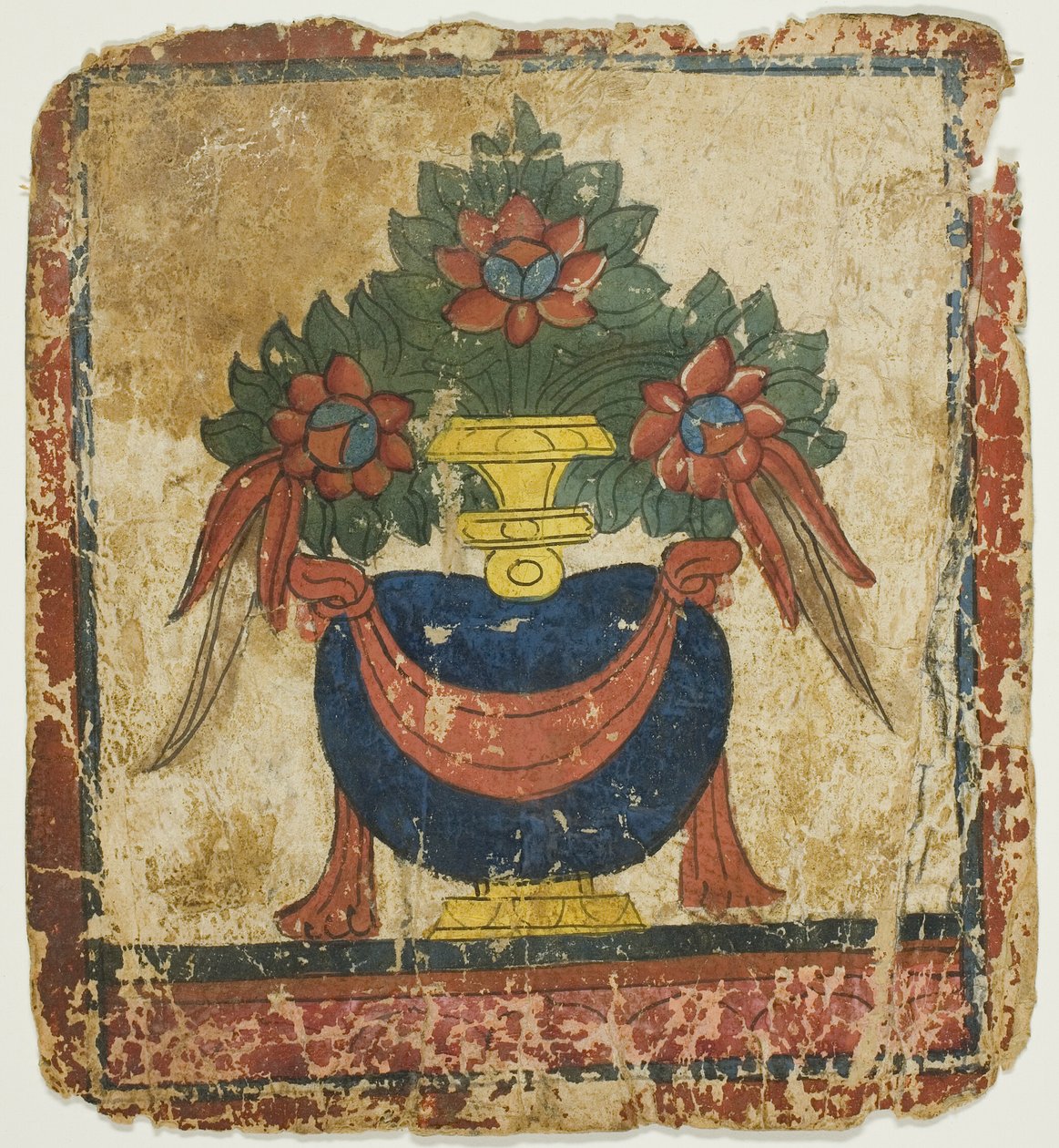 Die Schatzvase (Bumpa), aus einem Satz von Initiationskarten (Tsakali) von Unknown artist