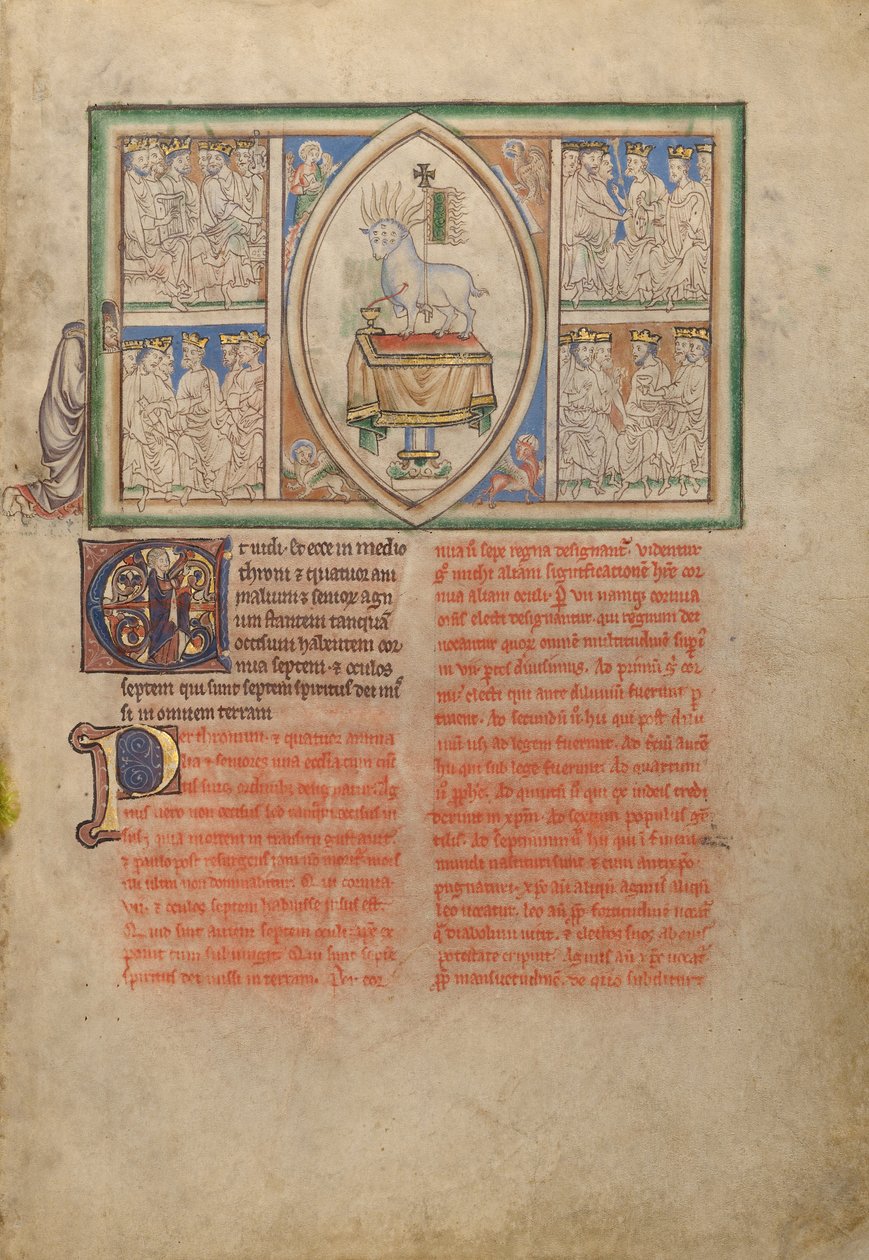 Die Vision des Lammes inmitten der vier lebenden Kreaturen und der vierundzwanzig Ältesten von Unknown artist