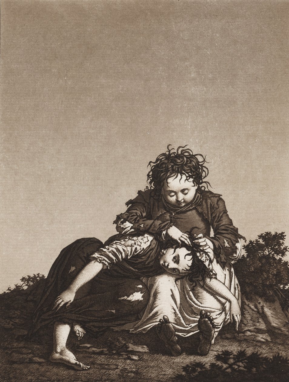 Die jungen Bettler von Unknown artist