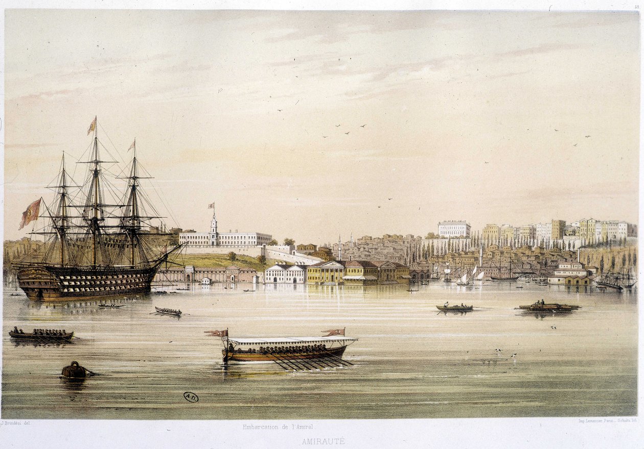 Der Hafen oder Admiraut von Istanbul im 19. Jahrhundert von Unknown artist