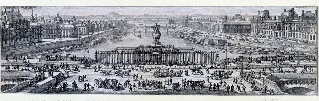 Ansicht der Pont Neuf in Paris von Unknown artist