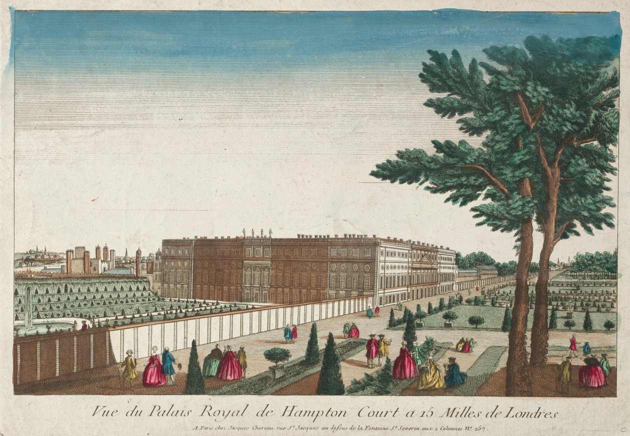 Ansicht des Königspalastes von Hampton Court von Unknown artist