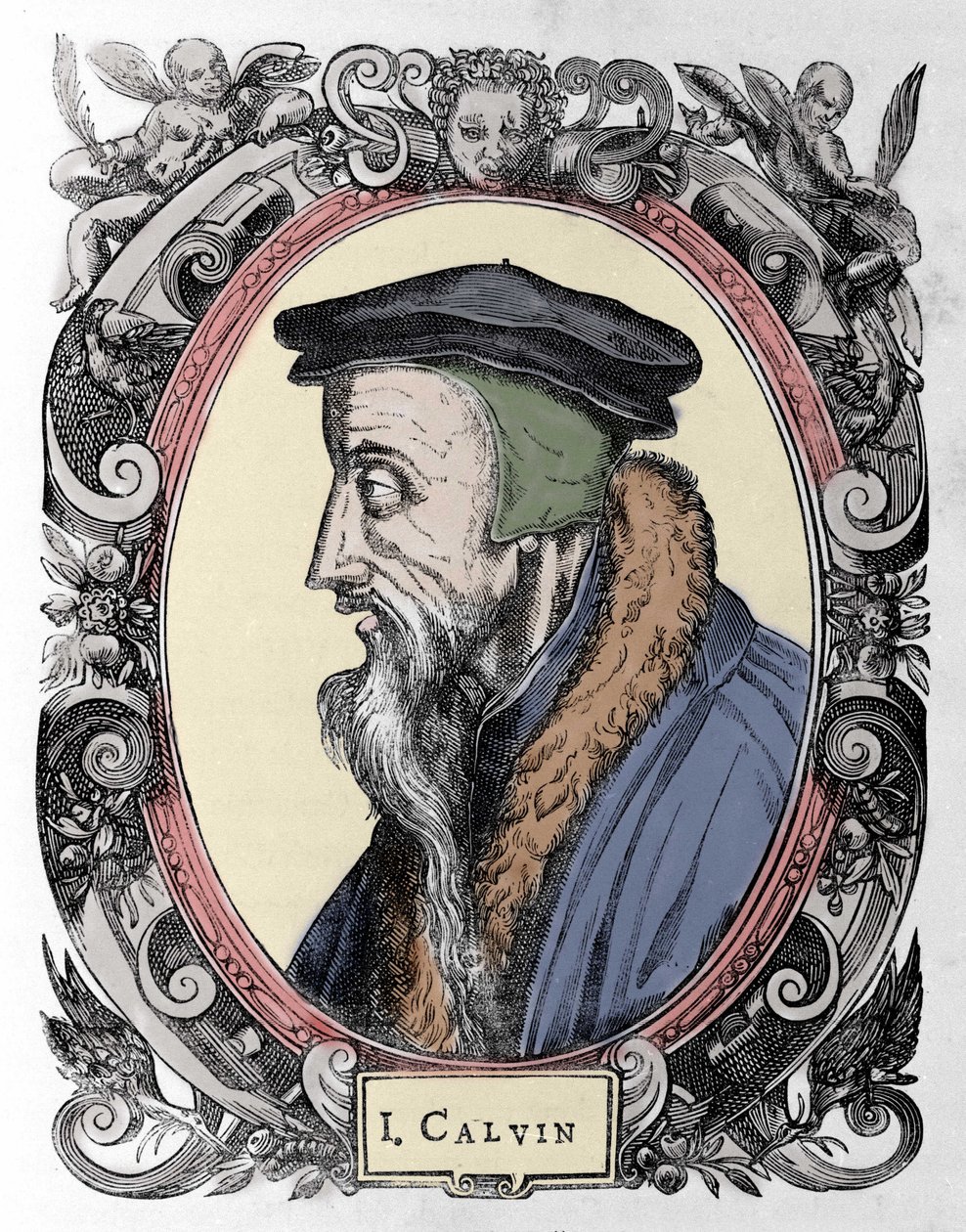 Porträt von Jean Calvin (1509-1564), französischer Religionsreformer und Schriftsteller. von Unknown artist