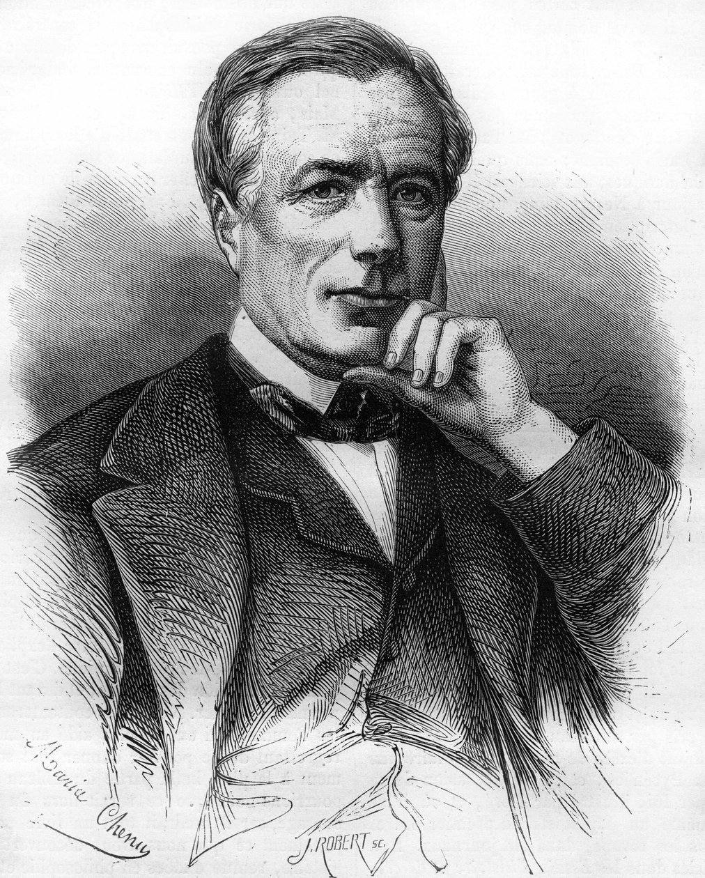 Porträt von Xavier Marmier (1809-1892), französischer Schriftsteller. von Unknown artist