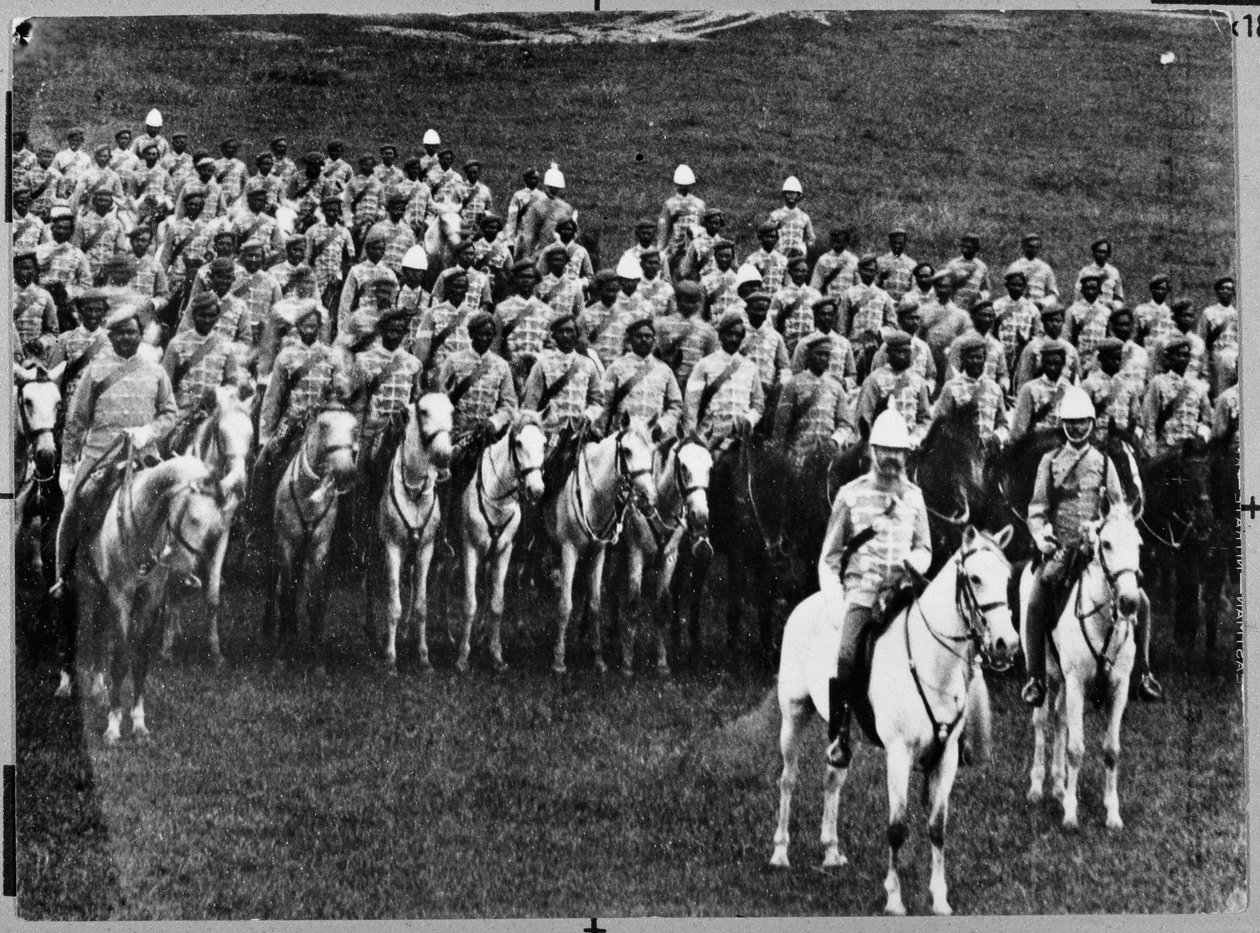 2. Madras Regiment Leichte Kavallerie auf Parade von Unknown photographer