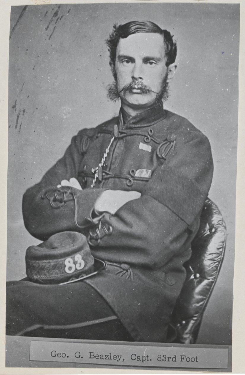 Kapitän George G Beazley, 83. (Grafschaft Dublin) Regiment zu Fuß von Unknown photographer