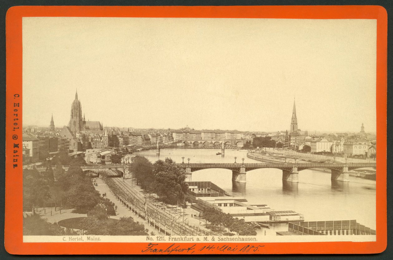 Deutschland, Hessen, Frankfurt am Main und Sachsenhausen, veröffentlicht von C. Hertel, Mainz von Unknown photographer