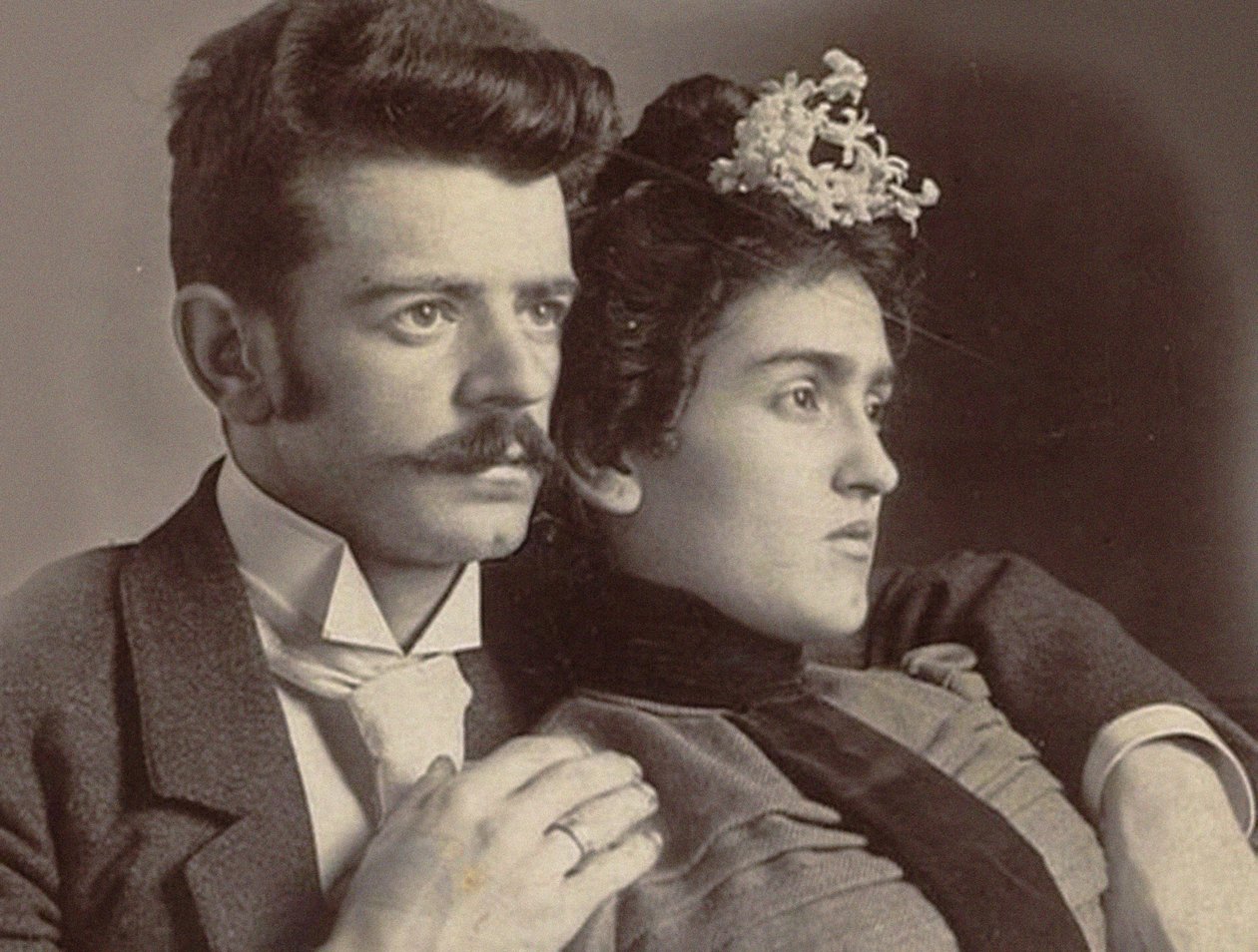 Matilde Calderón und Guillermo Kahlo, Frida Kahlos Eltern (Foto) von Unknown photographer
