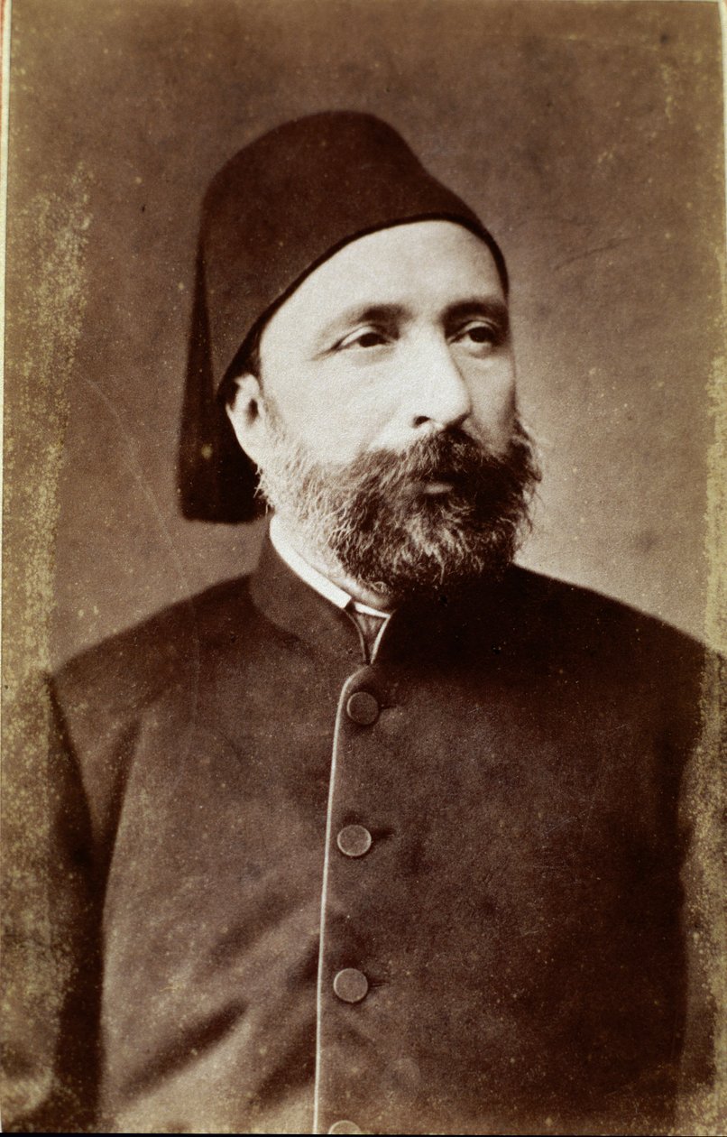 Osmanisches Reich: Porträt von Ahmet Mithat Pasha (1822-1883), türkischer Reformpolitiker. Fotografie. Ankara, Türkische Historische Gesellschaft, Türkei von Unknown photographer