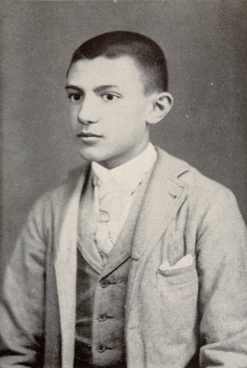 Pablo Picasso im Jahr 1896 (15 Jahre alt) - aus „Picasso, iconographic documents“ von Sabartes von Unknown photographer