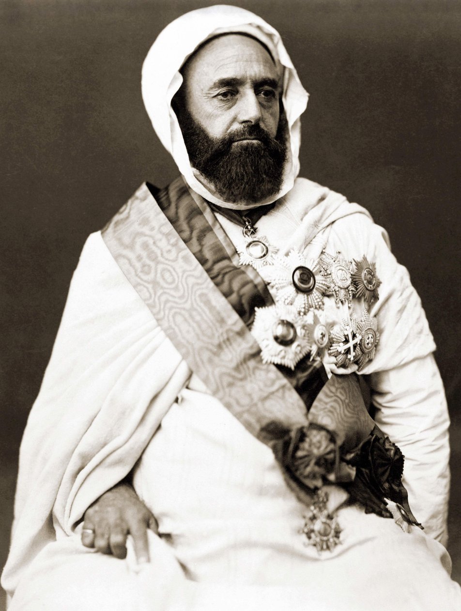 Porträt von Abd el Kader um 1875 von Unknown photographer
