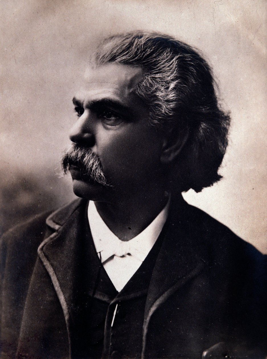 Porträt von Carlos Andrea Gomes (Gomez) (1836-1896) brasilianischer Komponist Fotografie. 19. Jahrhundert. Bologna, civico Museo Museo von Unknown photographer