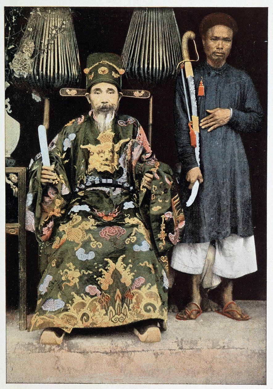 Porträt von Kinh Luoc (Vizekönig) von Tonkin von Unknown photographer
