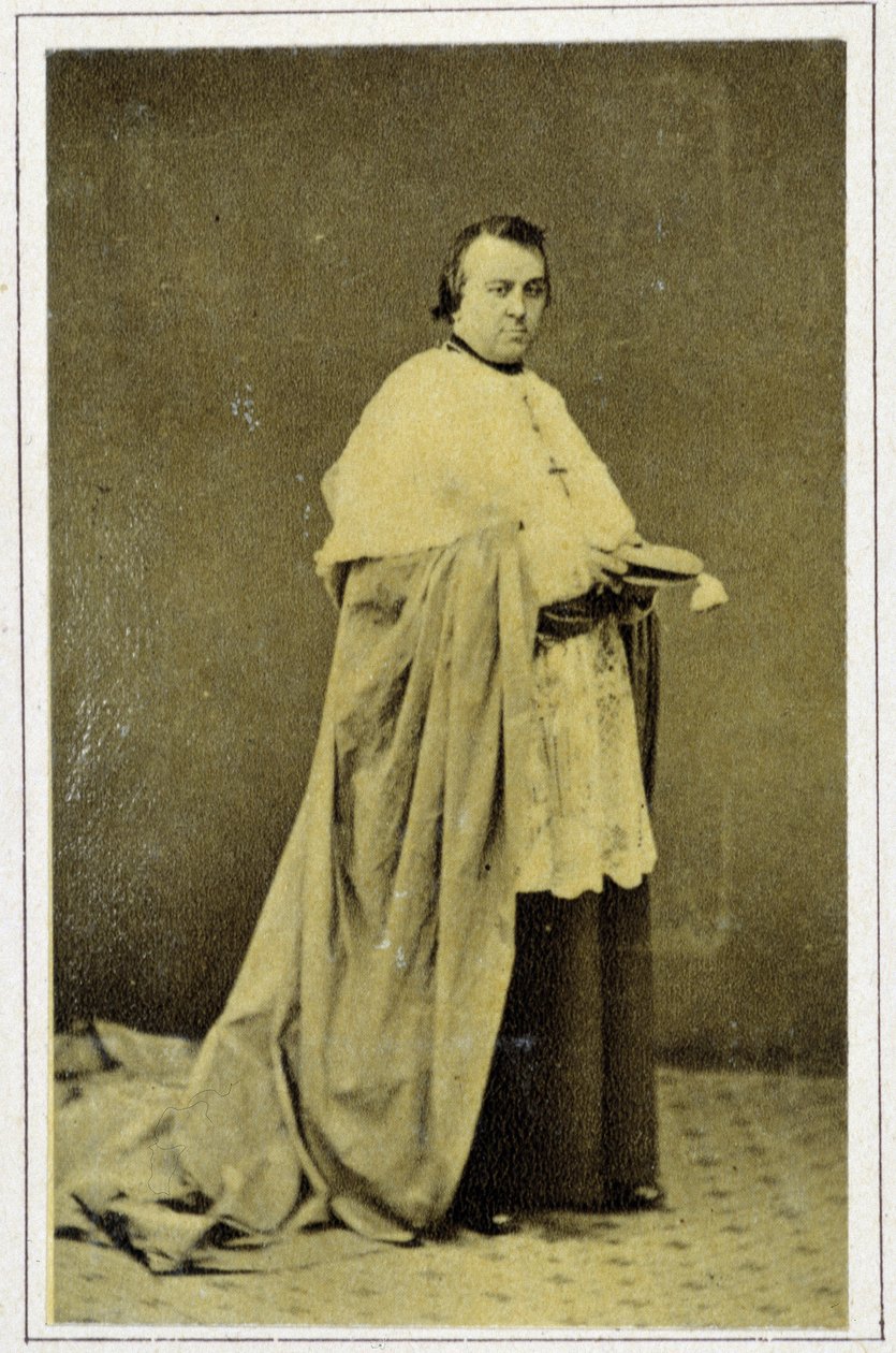 Porträt von Monseigneur Lavigerie (1825 - 1892) im Jahr 1869 von Unknown photographer