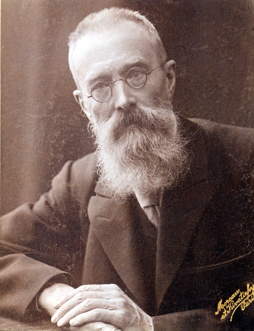 Porträt von Nikolai Rimski-Korsakow, russischer Komponist von Unknown photographer
