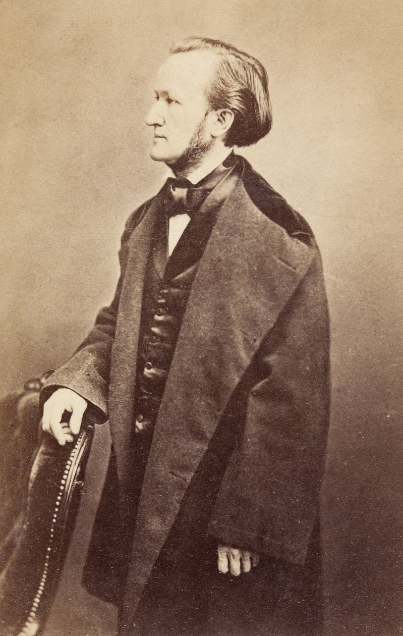 Porträt von Richard Wagner, ca. 1860er (s/w Foto) von Unknown photographer