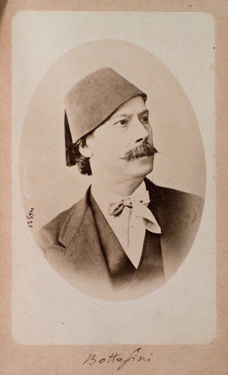 Porträt des italienischen Dirigenten, Kontrabassisten und Komponisten Giovanni Bottesini von Unknown photographer