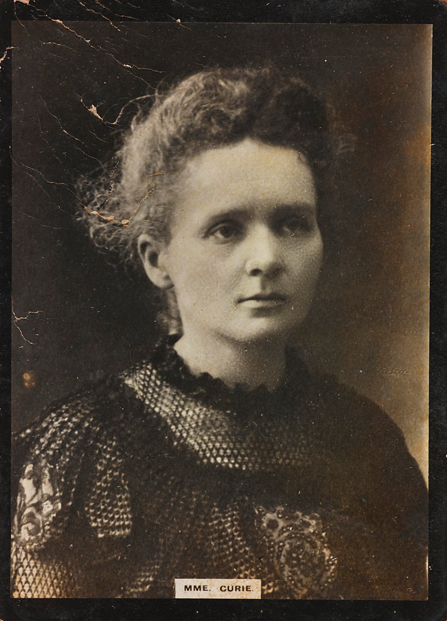 Porträt der Chemikerin und Physikerin Marie Skłodowska-Curie (1867-1934), Ehefrau von Pierre Curie, Nobelpreis für Physik 1903 mit ihrem Ehemann und für Chemie 1911 von Unknown photographer