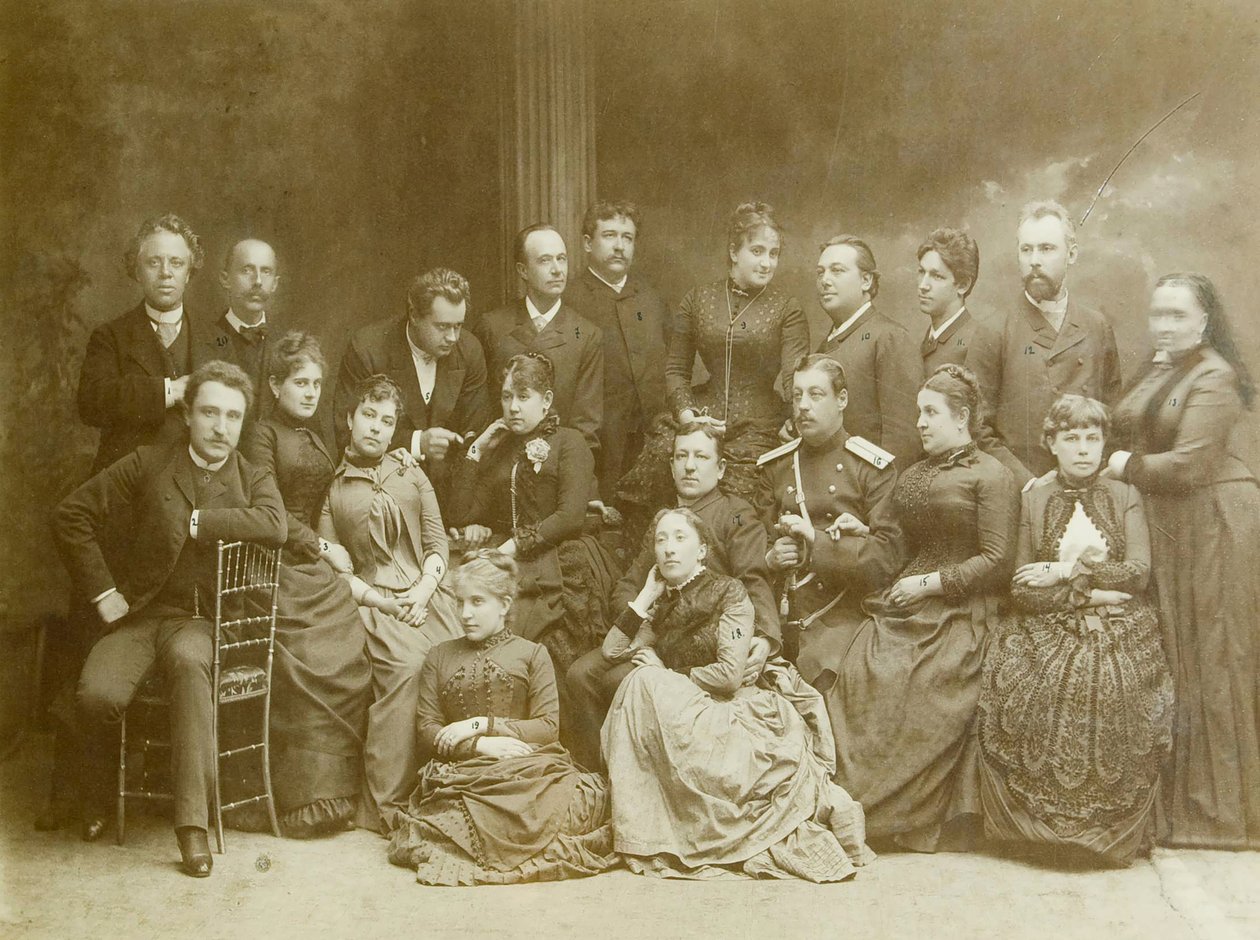 Die erste dramatische Theatergruppe in Warschau von Unknown photographer