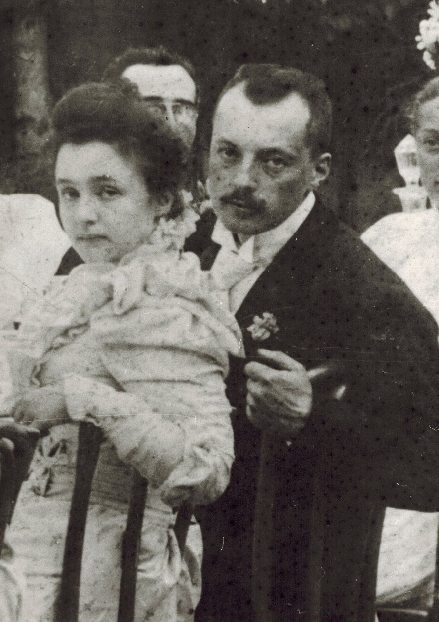 Wladimir Dmitrijewitsch Nabokow (1870-1922) und Jelena Iwanowna Rukawischnikowa (1876-1939) von Unknown photographer