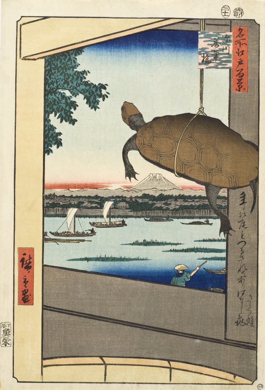 Mannen-Brücke, Fukagawa von Utagawa Hiroshige