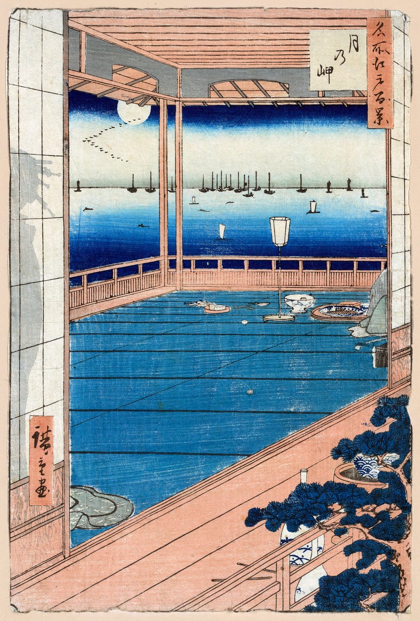 Mondlicht Hundert berühmte Ansichten von Edo von Utagawa Hiroshige