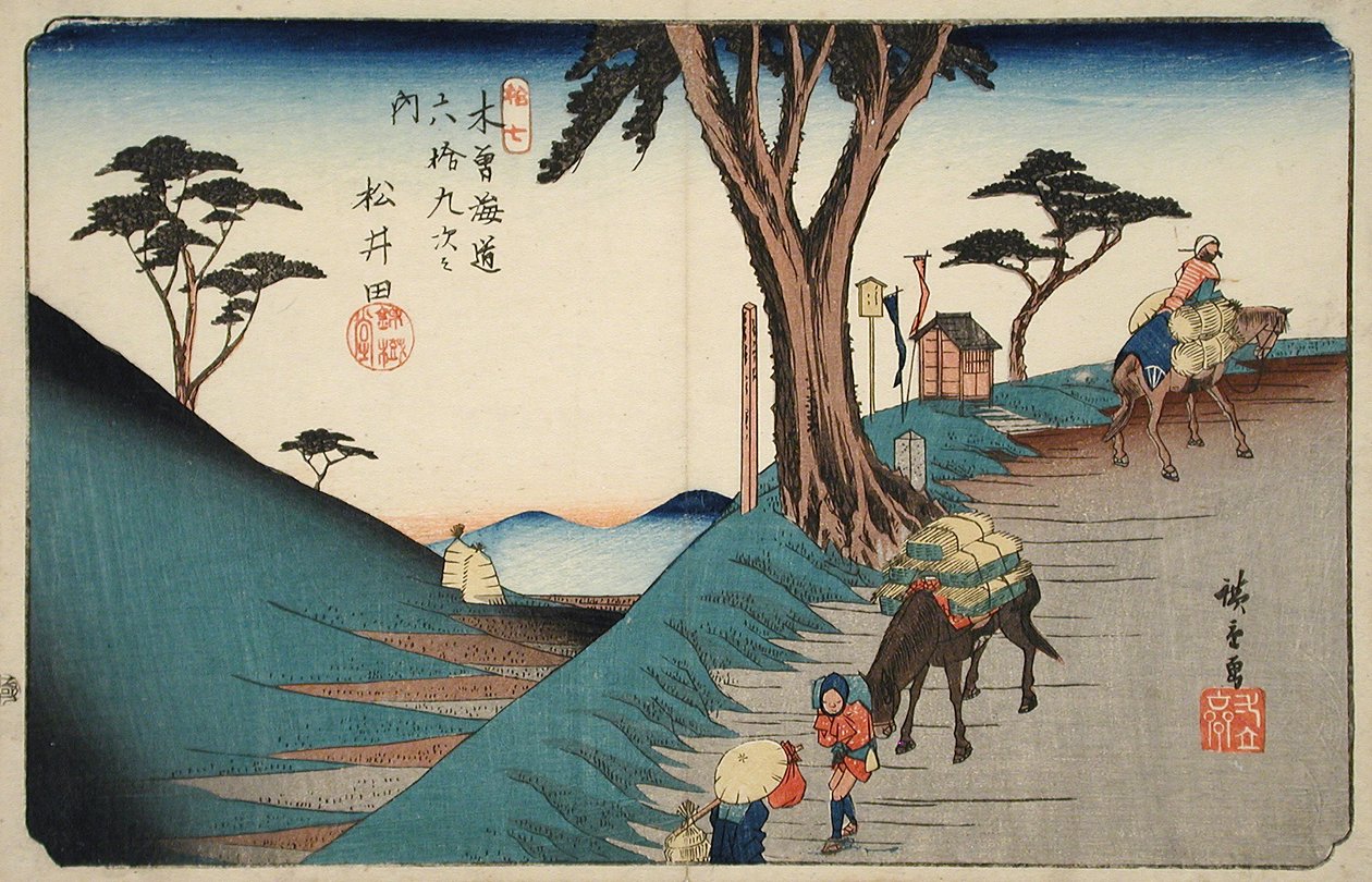 Station 17, Matsuida von Utagawa Hiroshige