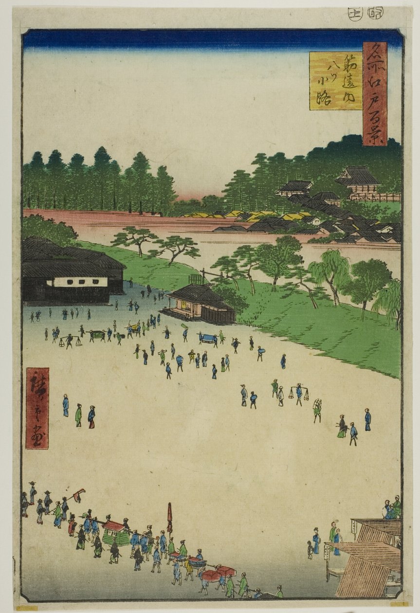 Yastukoji, innerhalb des Sujikai-Tors, aus der Serie "Hundert berühmte Ansichten von Edo" von Utagawa Hiroshige