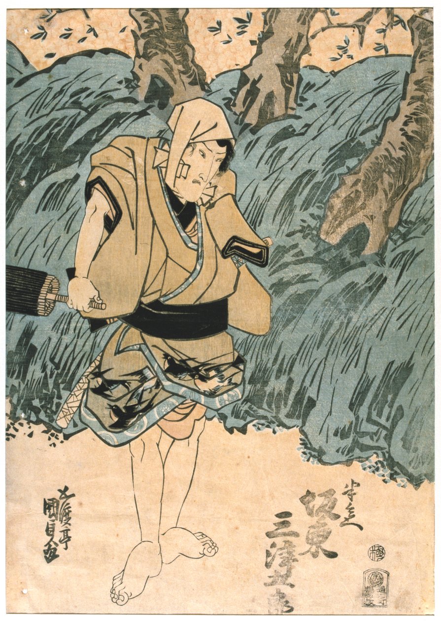 Der Schauspieler, Bando Mitsugoro, 1844 von Utagawa Kunisada