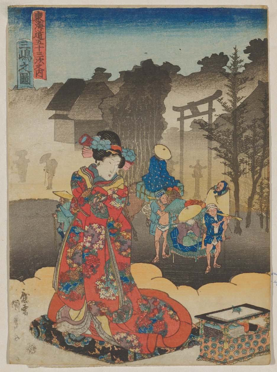 Ansicht bei Mishima von Utagawa Kunisada