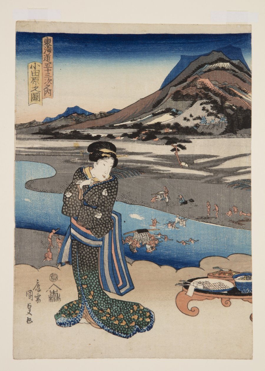 Blick auf Odawara von Utagawa Kunisada