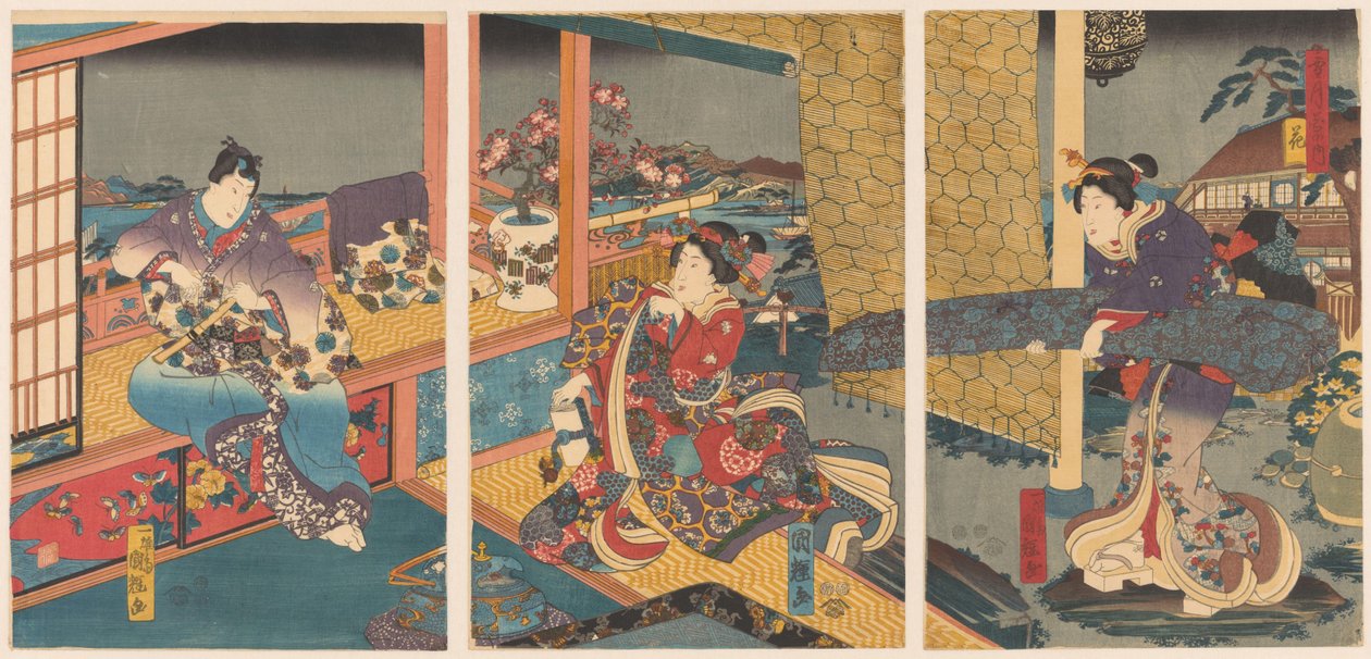 Blumen von Utagawa Kuniteru