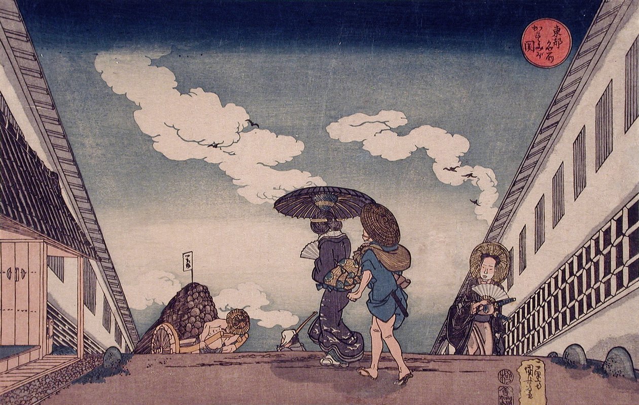 Kasumigaseki von Utagawa Kuniyoshi