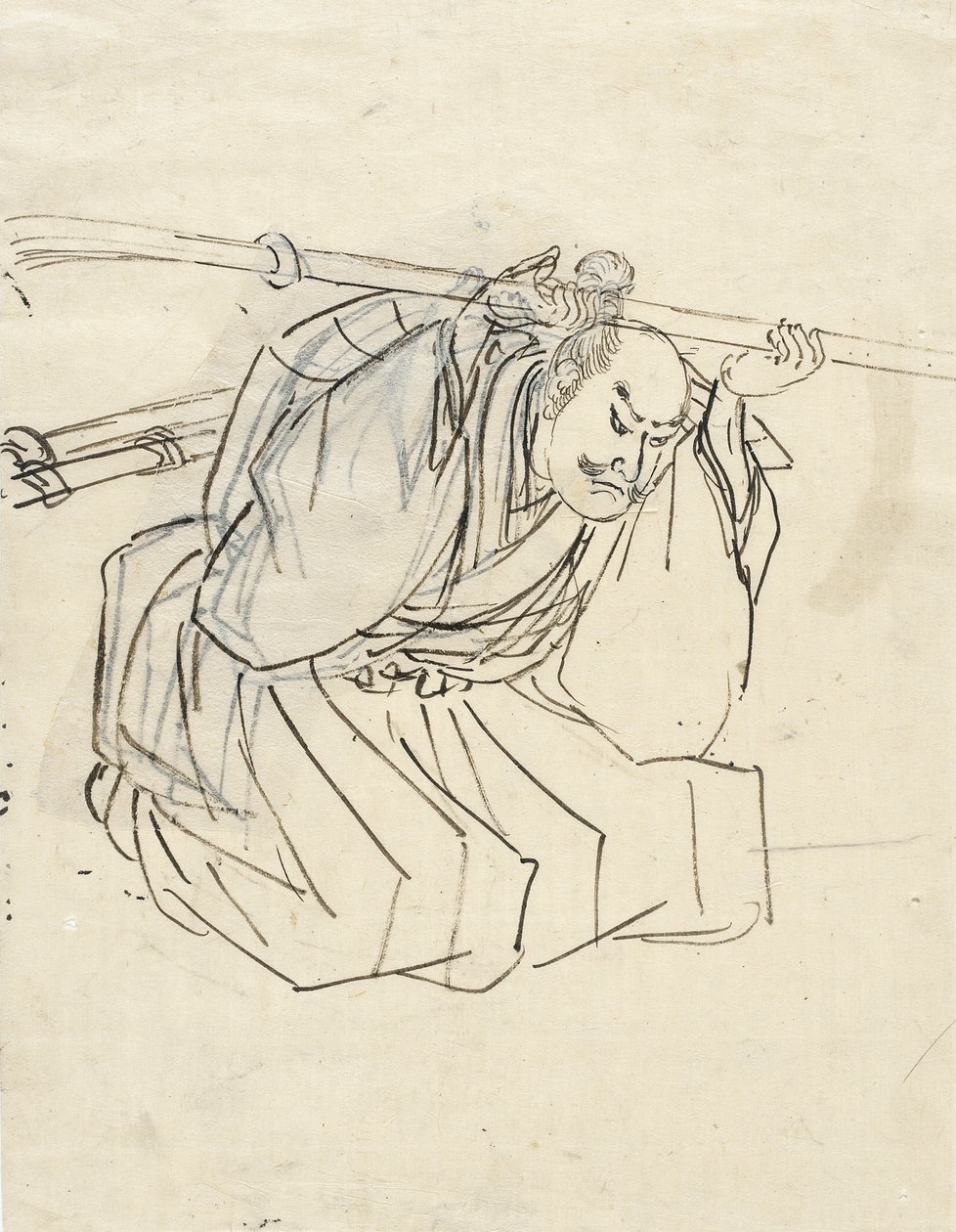 Skizze von Shinano Sakon Tomoyuki von Utagawa Kuniyoshi
