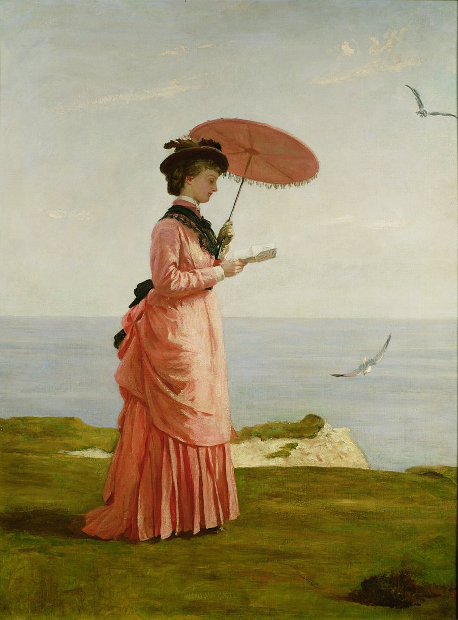 Lady Tennyson auf Afton Downs, Freshwater Bay, Isle of Wight von Valentine Cameron Prinsep