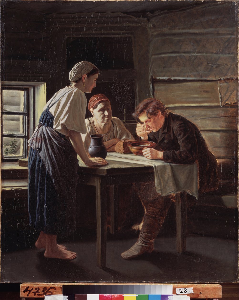 Der Empfang des Pilgers. von Vasili Grigorevich Perov
