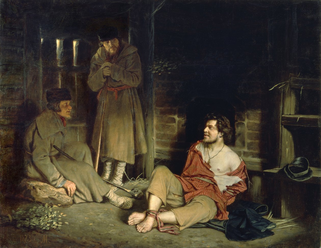 Ein durchtriebener Schurke verhaftet, 1873 von Vasili Grigorevich Perov